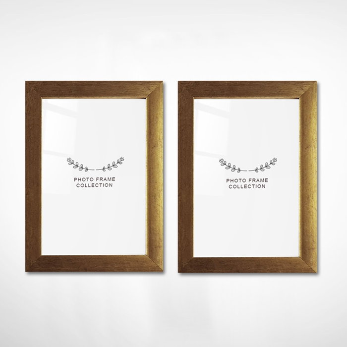 Aberto Design Marco de Fotos Dorado 10 x 15 cm (2 Piezas)